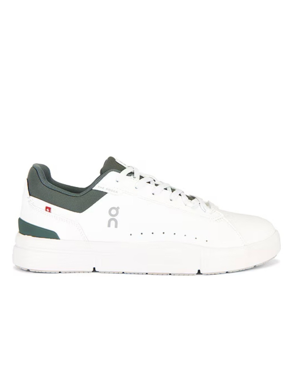 On Running The Roger Advantage Sneakers in White & Olive Men’s size 9